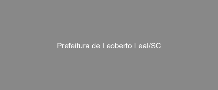 Provas Anteriores Prefeitura de Leoberto Leal/SC